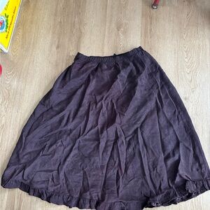 Anthropologie dark plum A-Line Skirt
